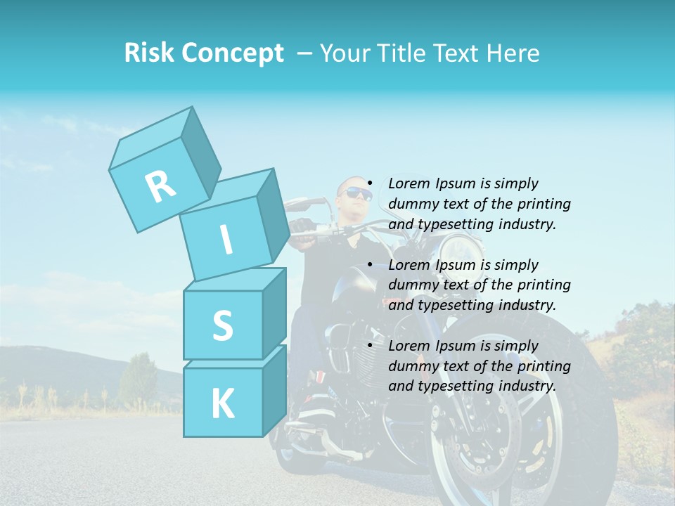 Blue Velocity Cruising PowerPoint Template