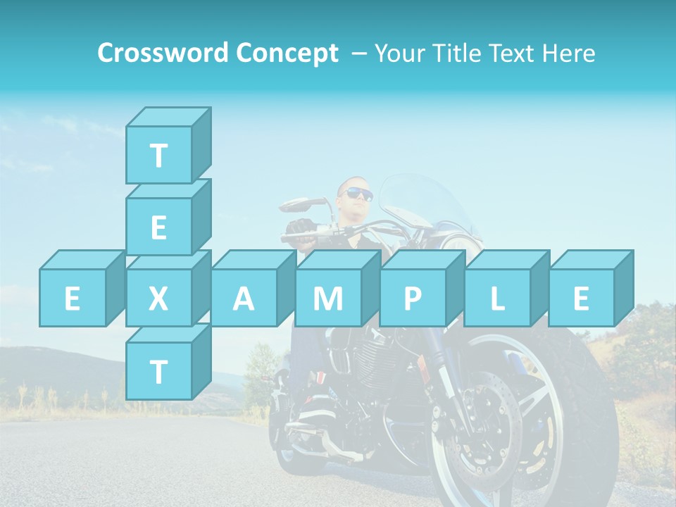Blue Velocity Cruising PowerPoint Template