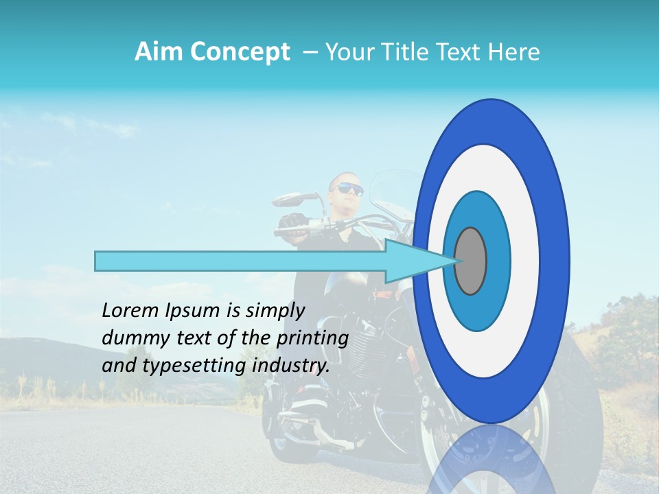 Blue Velocity Cruising PowerPoint Template