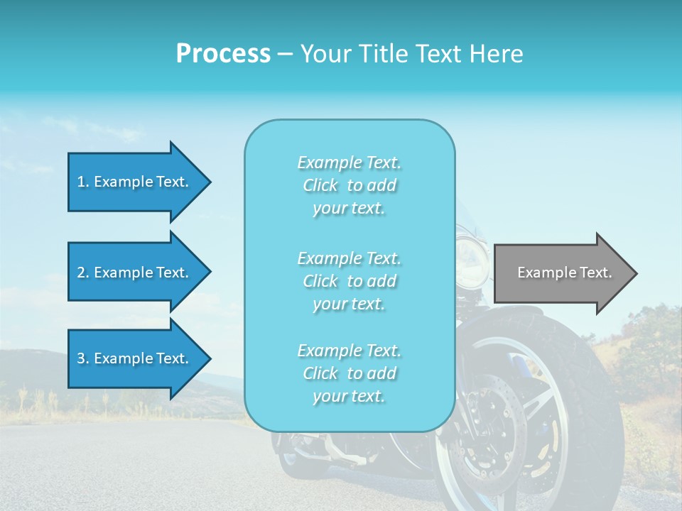Blue Velocity Cruising PowerPoint Template