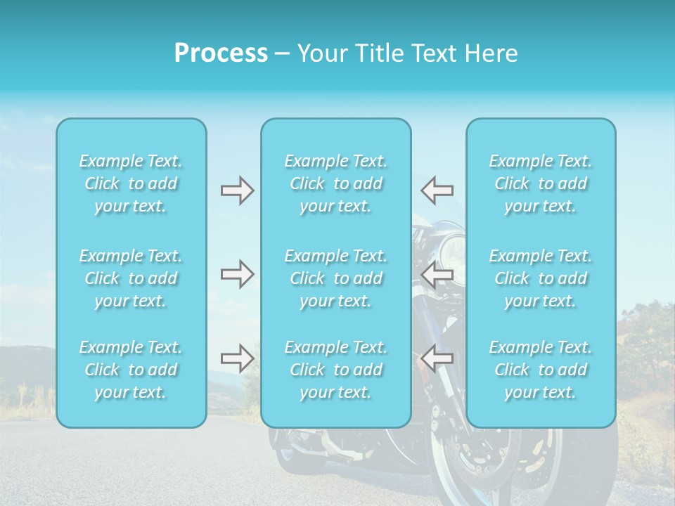 Blue Velocity Cruising PowerPoint Template