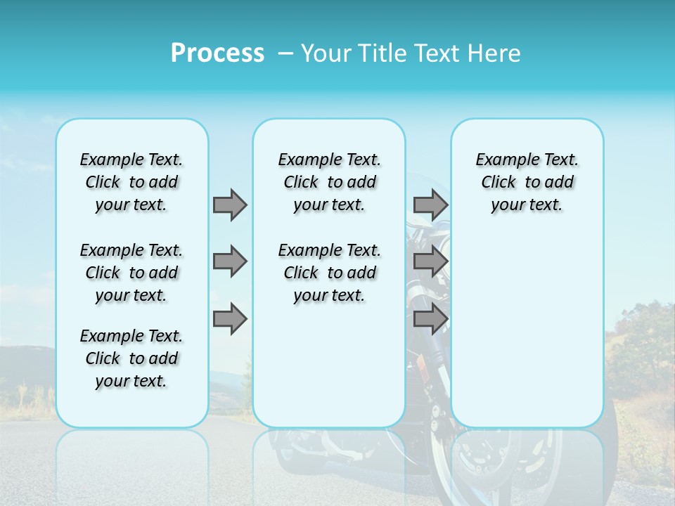 Blue Velocity Cruising PowerPoint Template