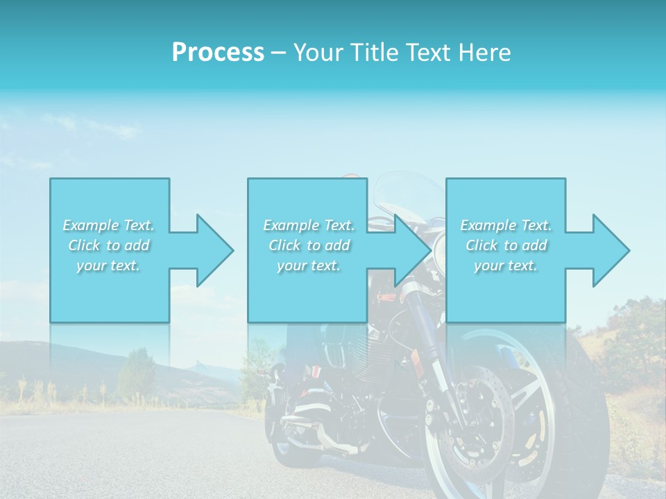 Blue Velocity Cruising PowerPoint Template