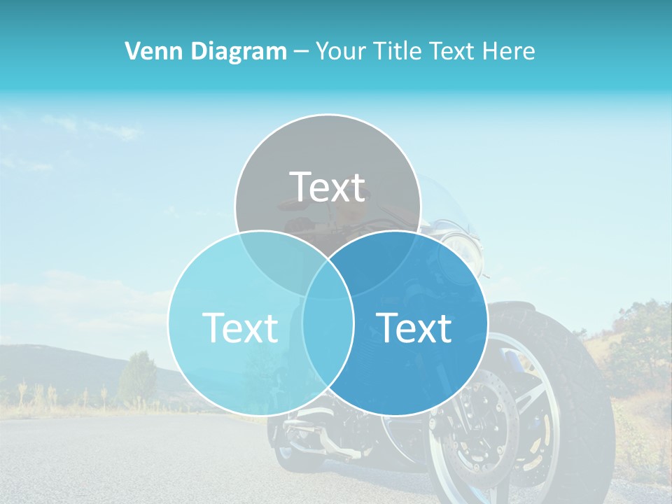 Blue Velocity Cruising PowerPoint Template