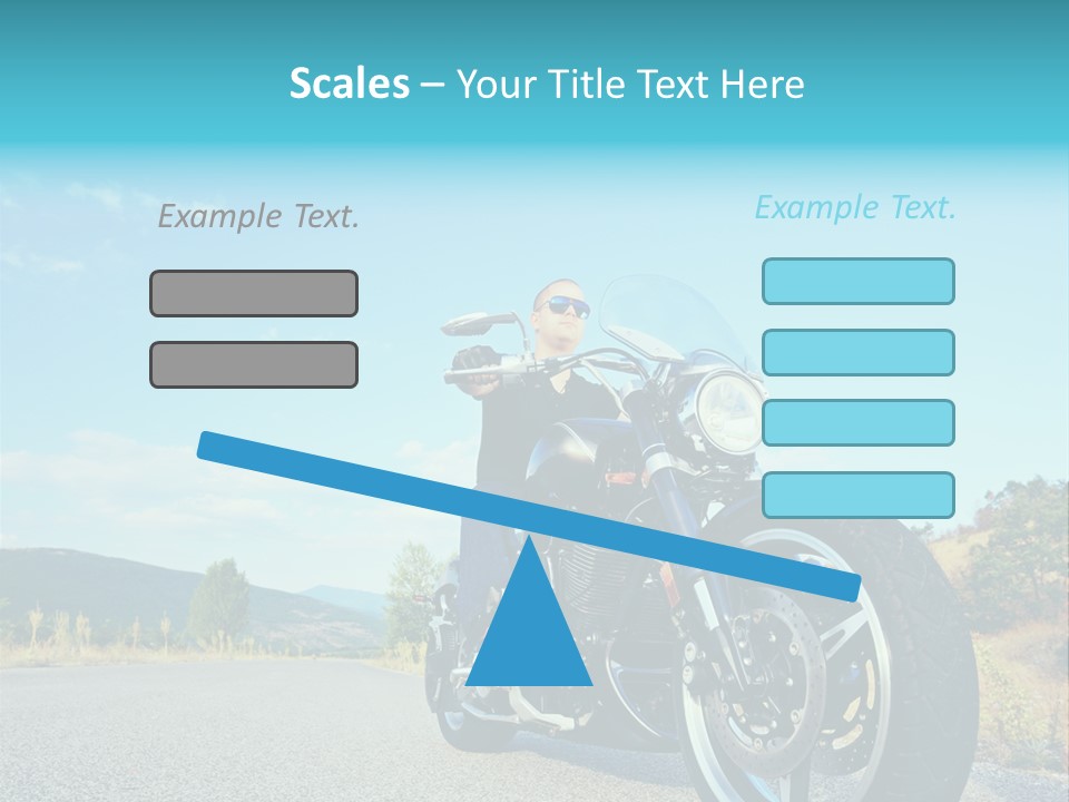 Blue Velocity Cruising PowerPoint Template