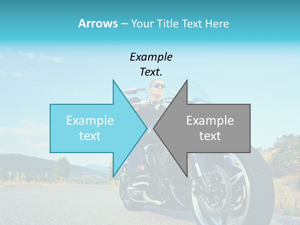 Blue Velocity Cruising PowerPoint Template