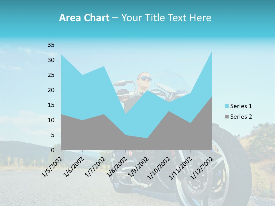 Blue Velocity Cruising PowerPoint Template