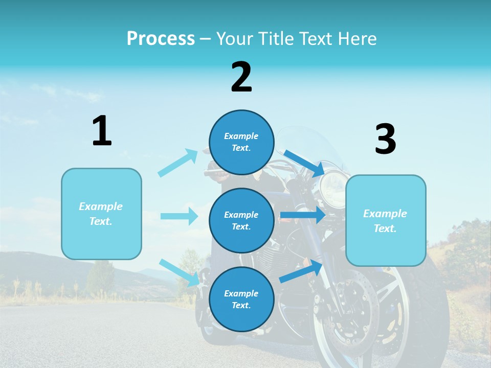 Blue Velocity Cruising PowerPoint Template