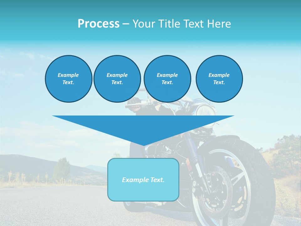 Blue Velocity Cruising PowerPoint Template