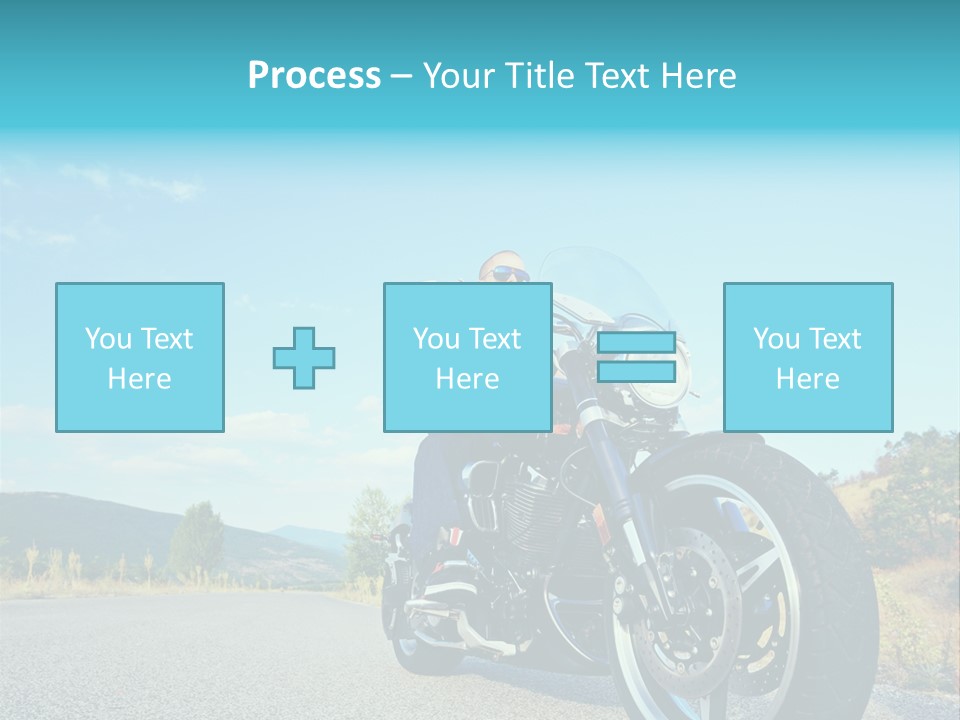 Blue Velocity Cruising PowerPoint Template