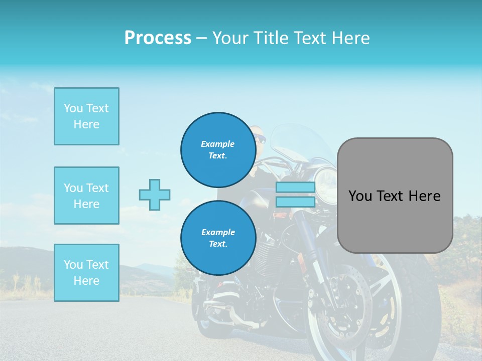 Blue Velocity Cruising PowerPoint Template