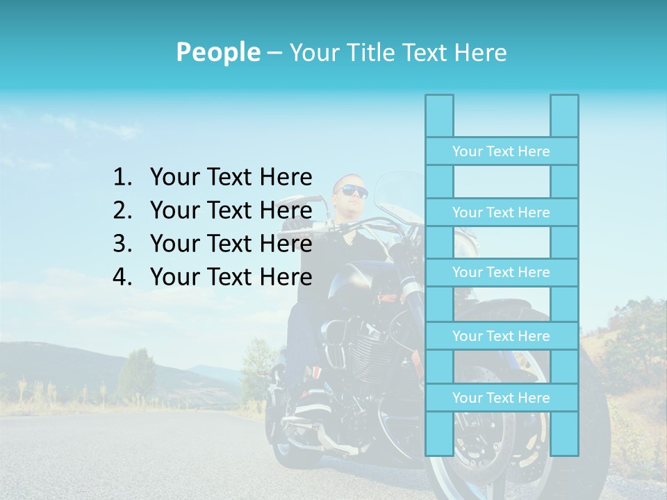 Blue Velocity Cruising PowerPoint Template