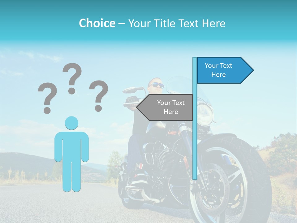 Blue Velocity Cruising PowerPoint Template
