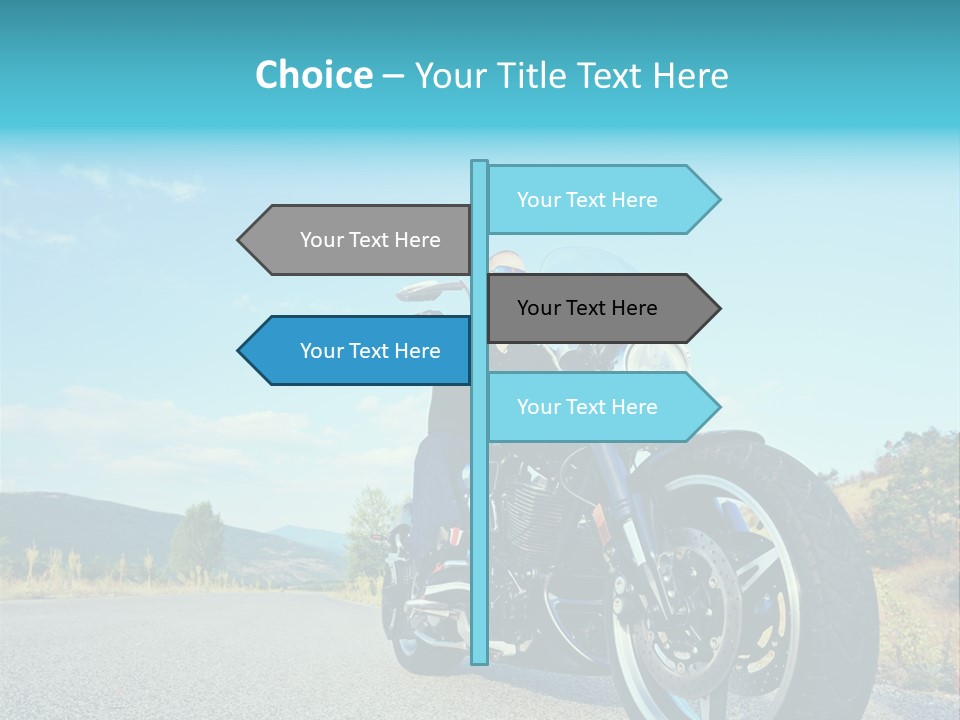 Blue Velocity Cruising PowerPoint Template
