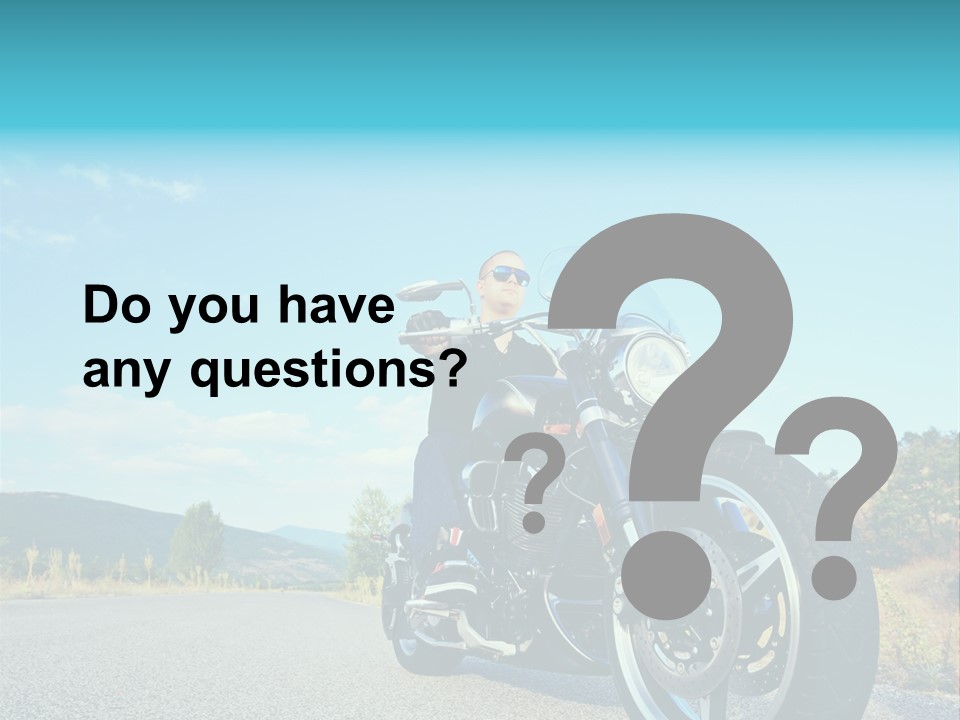 Blue Velocity Cruising PowerPoint Template