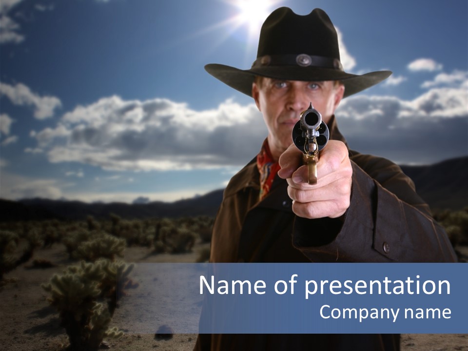 Hat Attack Fight PowerPoint Template