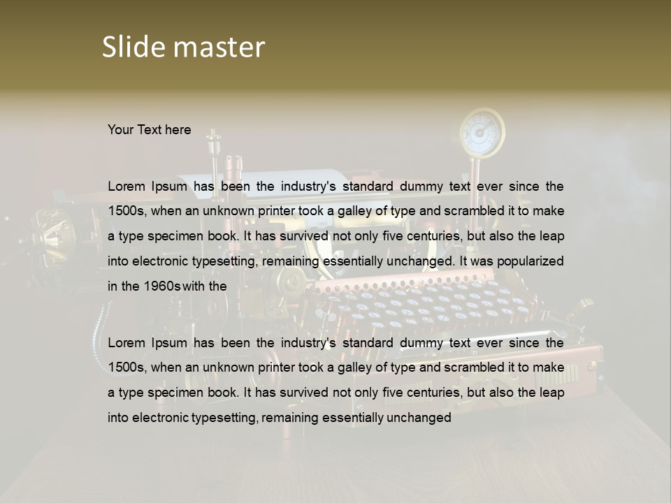 Background Object Instrument PowerPoint Template