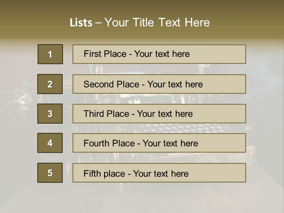 Background Object Instrument PowerPoint Template