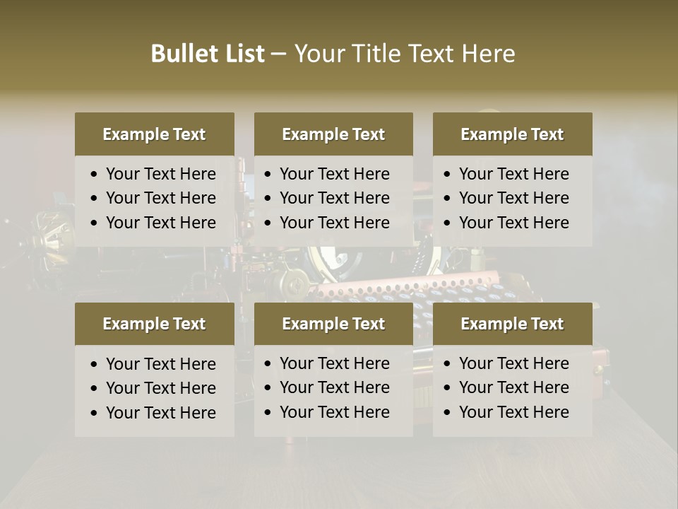 Background Object Instrument PowerPoint Template