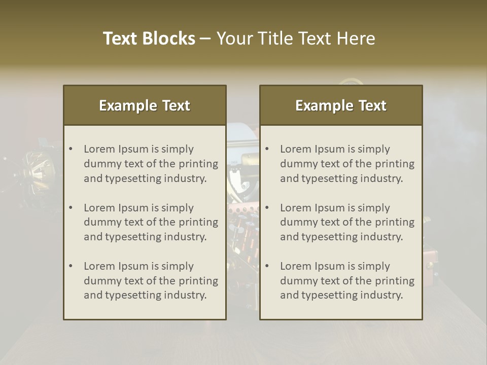 Background Object Instrument PowerPoint Template