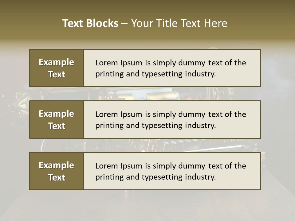 Background Object Instrument PowerPoint Template
