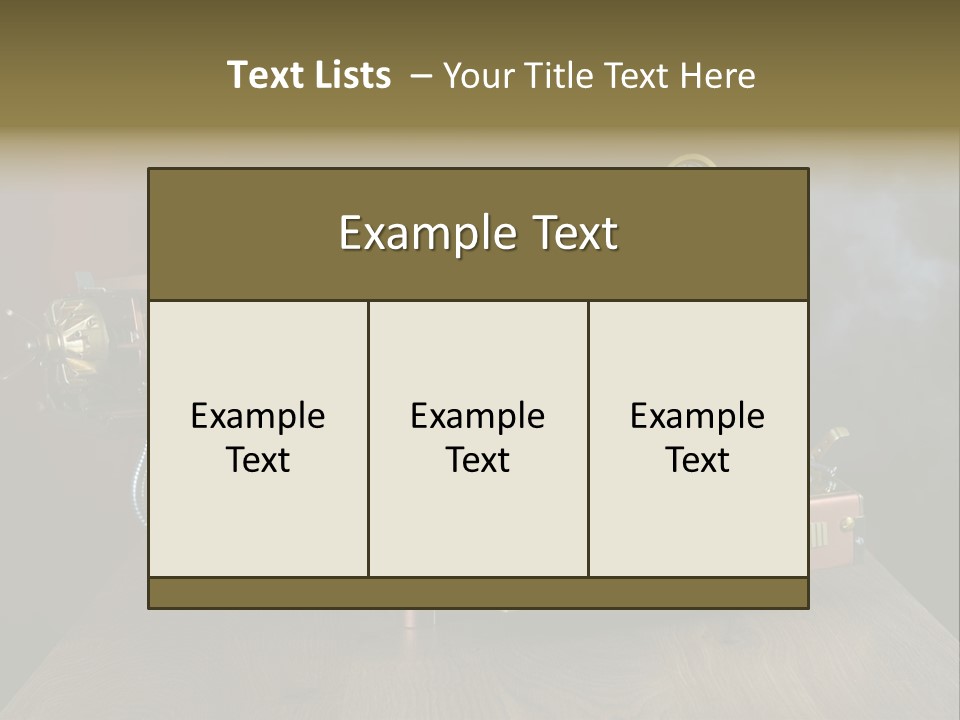 Background Object Instrument PowerPoint Template