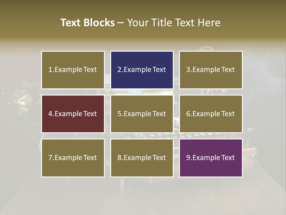 Background Object Instrument PowerPoint Template