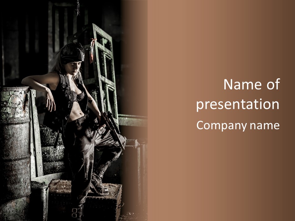 Taule Hangar Paintball PowerPoint Template