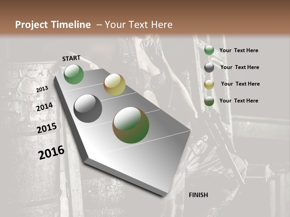 Taule Hangar Paintball PowerPoint Template