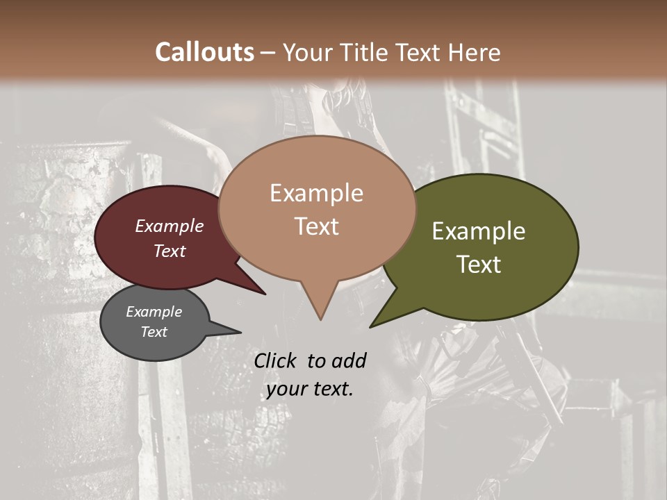 Taule Hangar Paintball PowerPoint Template