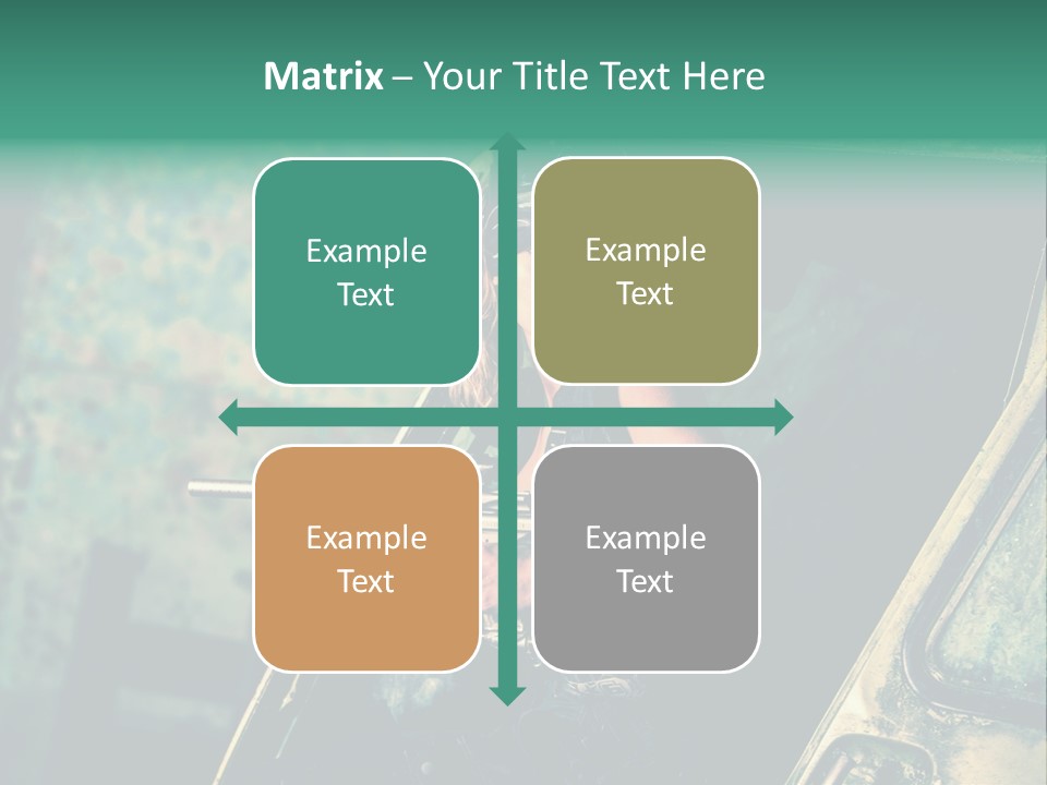 Treillis Hangar Masque PowerPoint Template