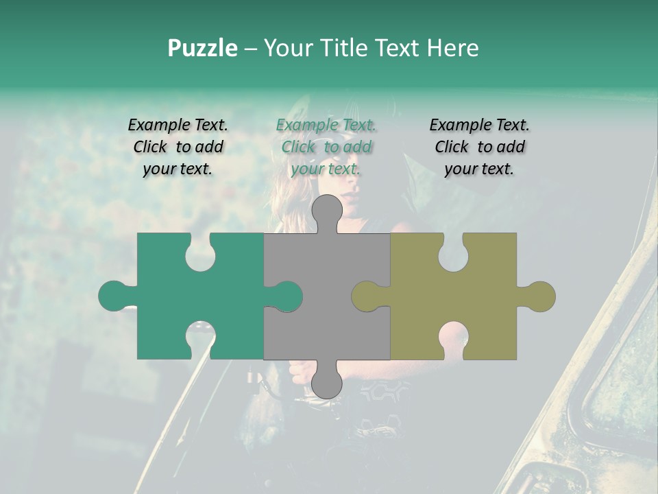 Treillis Hangar Masque PowerPoint Template
