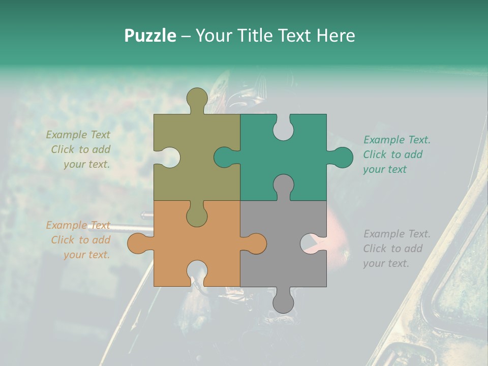 Treillis Hangar Masque PowerPoint Template