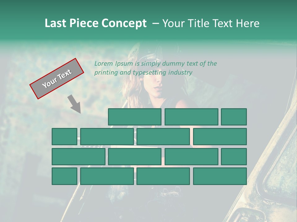 Treillis Hangar Masque PowerPoint Template