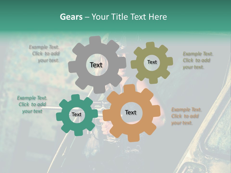 Treillis Hangar Masque PowerPoint Template