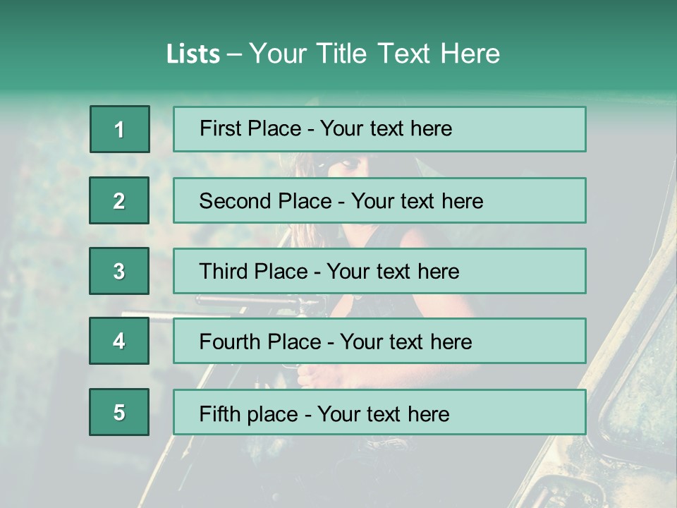 Treillis Hangar Masque PowerPoint Template