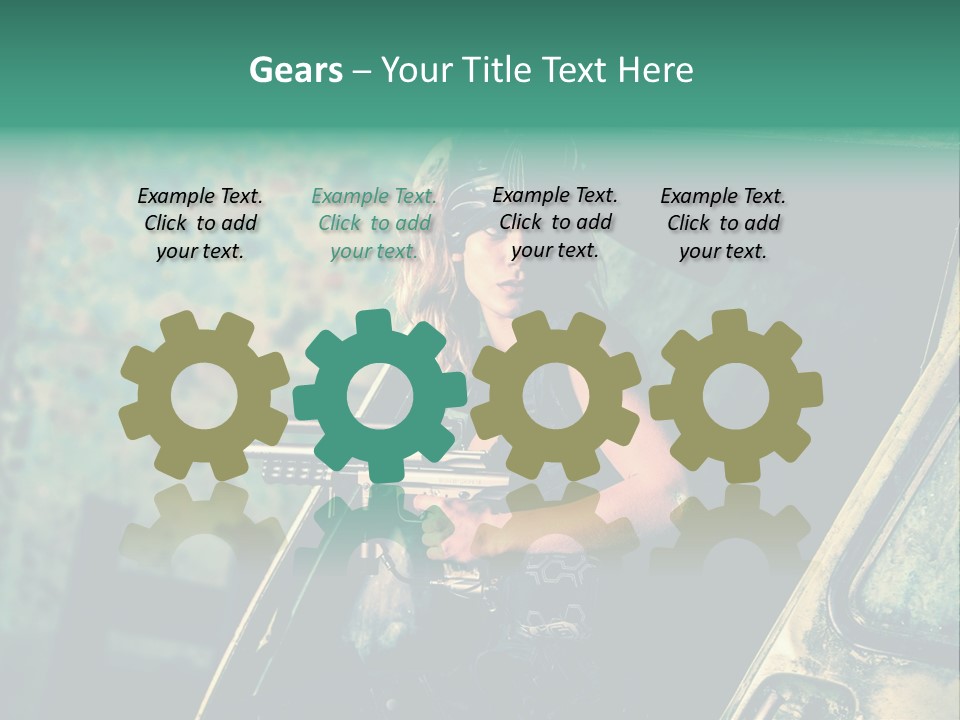 Treillis Hangar Masque PowerPoint Template