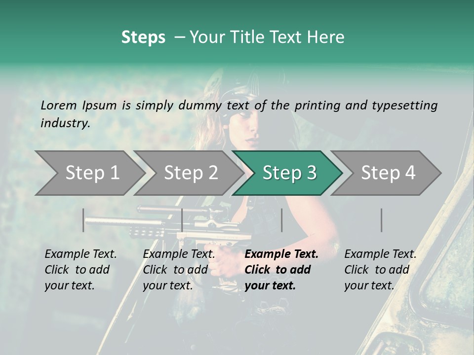 Treillis Hangar Masque PowerPoint Template