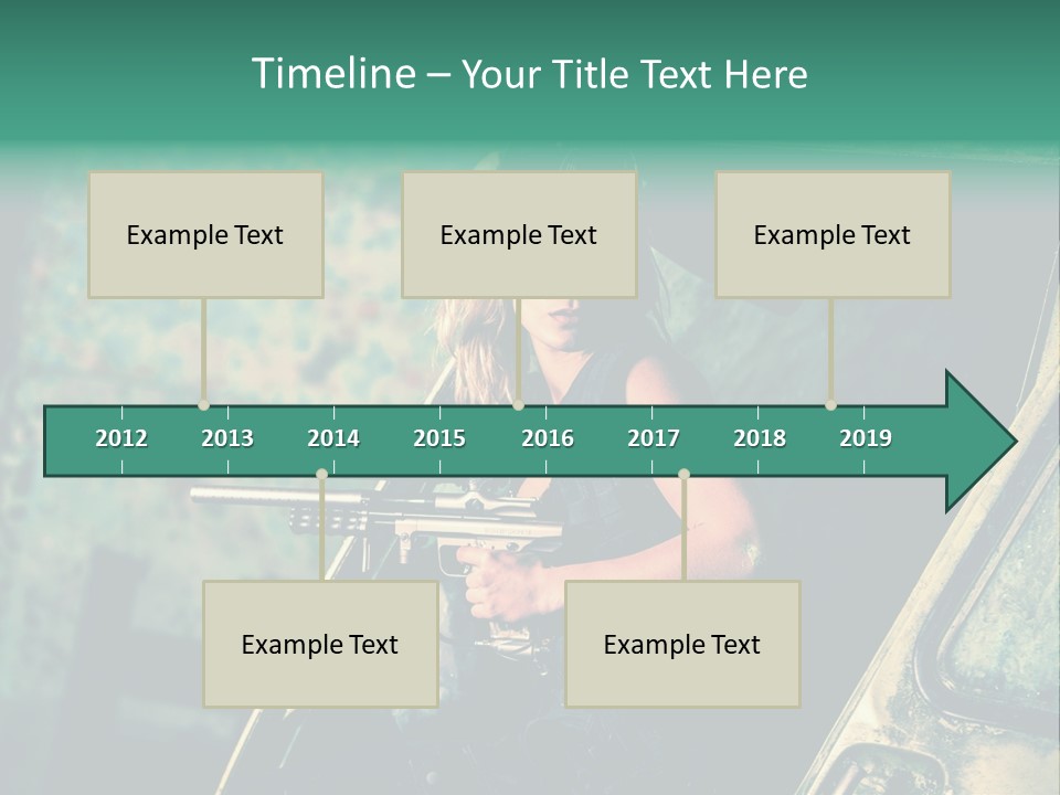 Treillis Hangar Masque PowerPoint Template