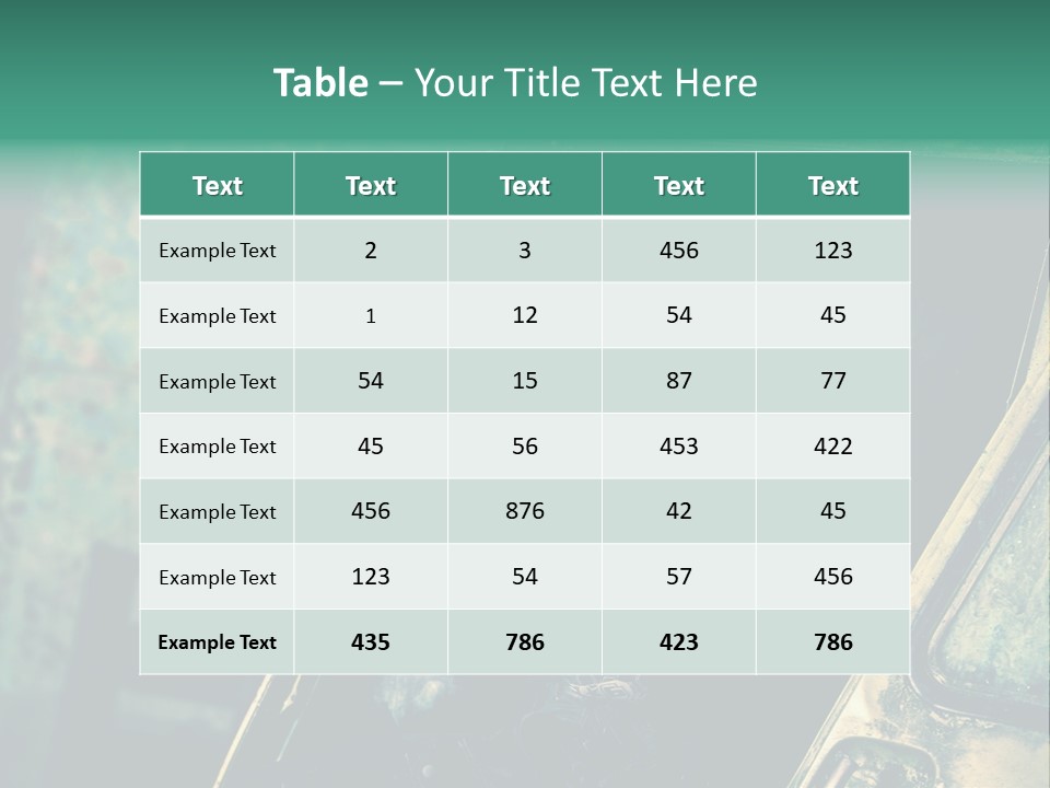 Treillis Hangar Masque PowerPoint Template