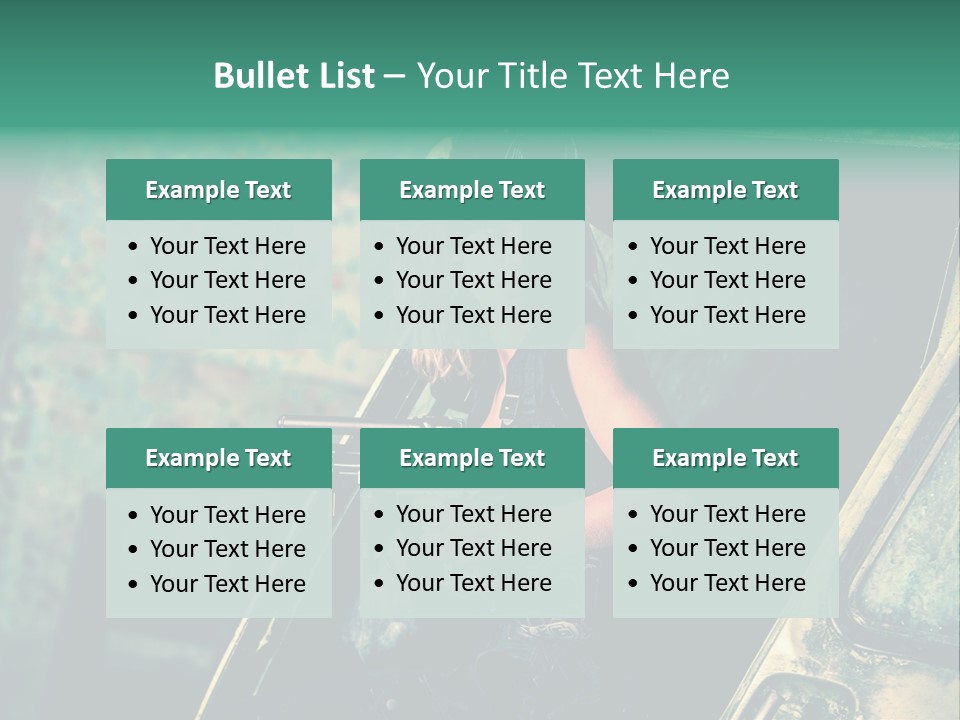 Treillis Hangar Masque PowerPoint Template