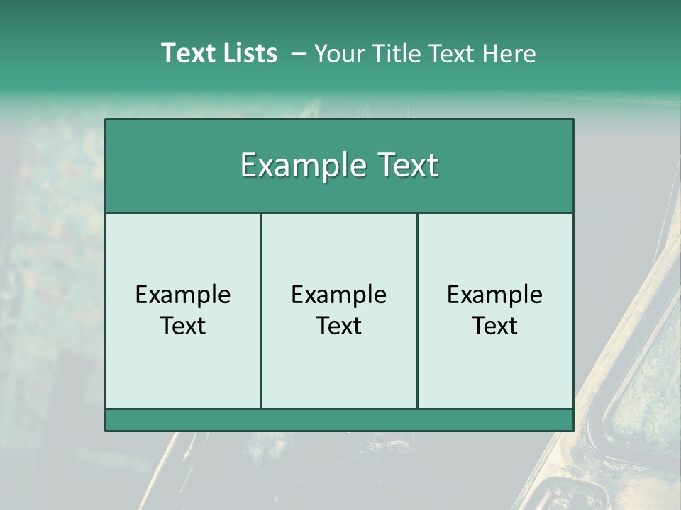 Treillis Hangar Masque PowerPoint Template
