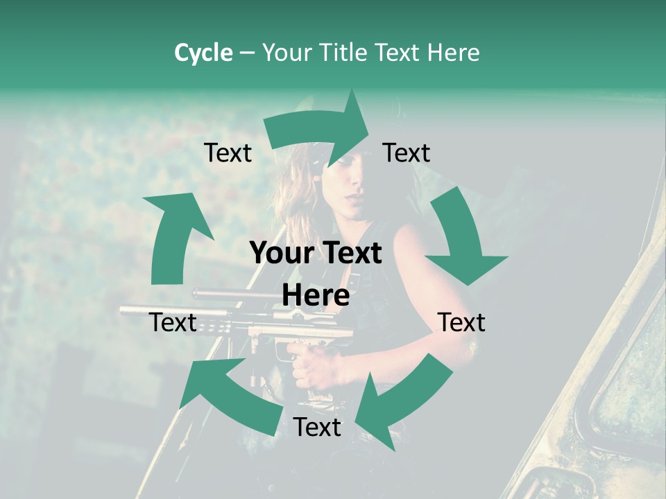 Treillis Hangar Masque PowerPoint Template
