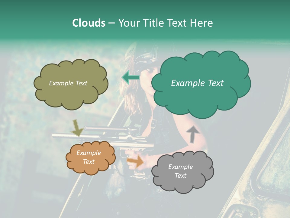 Treillis Hangar Masque PowerPoint Template