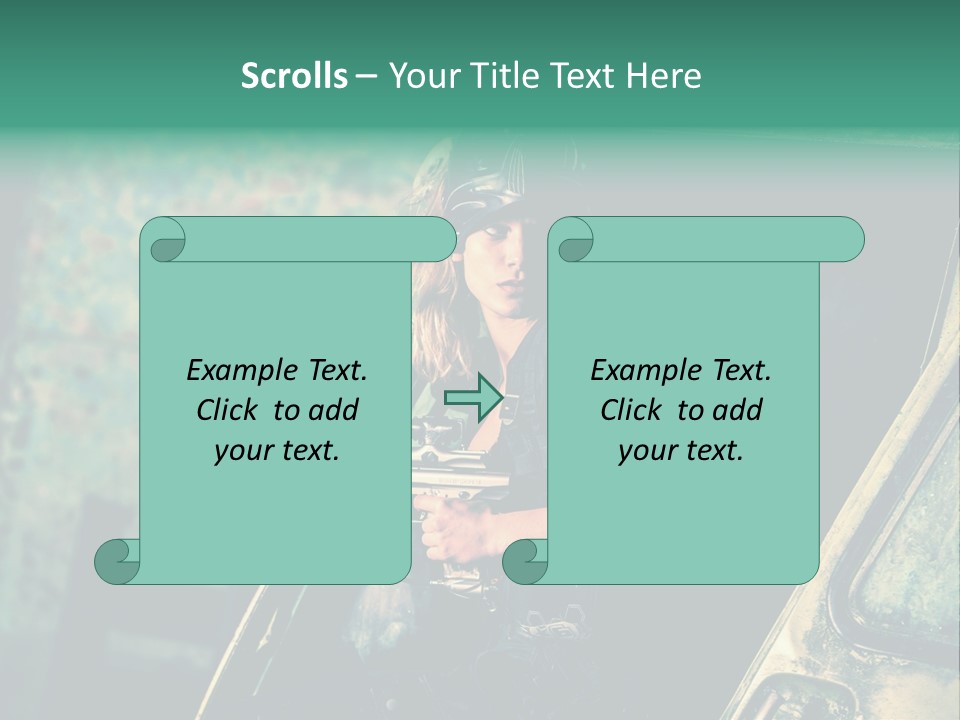 Treillis Hangar Masque PowerPoint Template