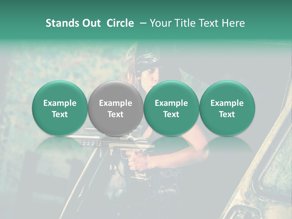Treillis Hangar Masque PowerPoint Template