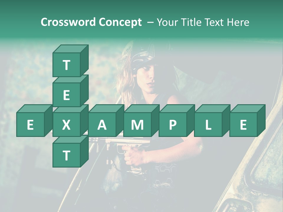 Treillis Hangar Masque PowerPoint Template