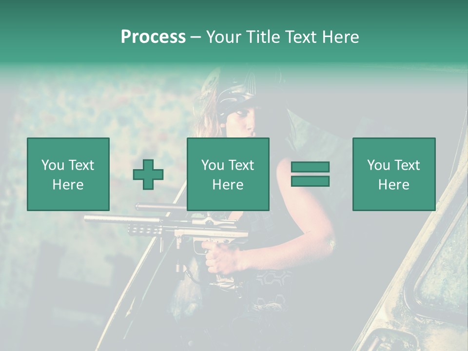 Treillis Hangar Masque PowerPoint Template