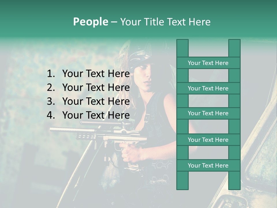 Treillis Hangar Masque PowerPoint Template