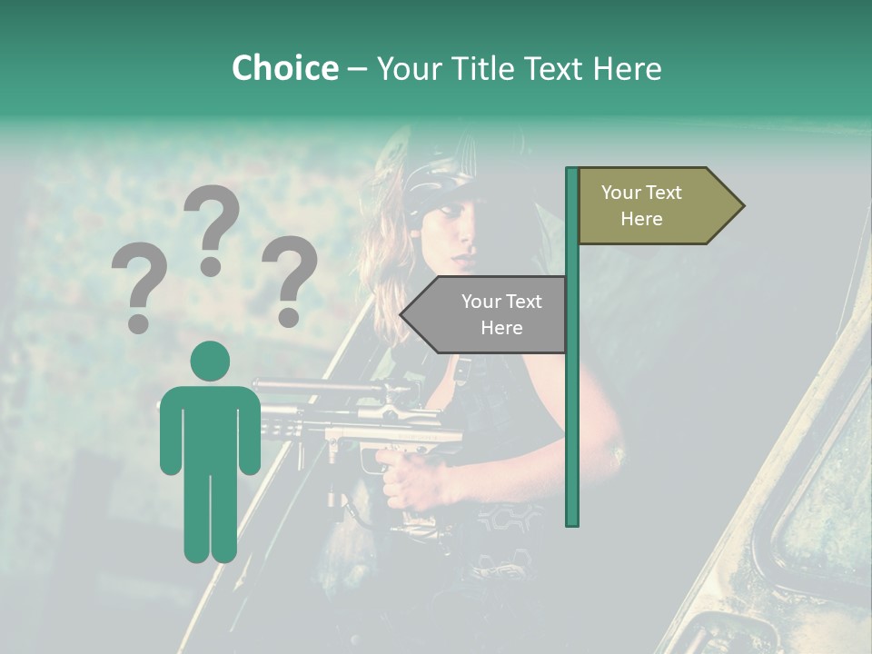 Treillis Hangar Masque PowerPoint Template